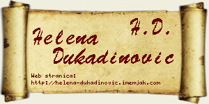 Helena Dukadinović vizit kartica